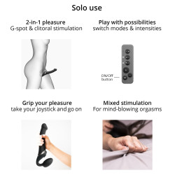 strap on me Dildo MULTI ORGASM Strap-On-Me S 14.5 x 3.4cm Noir